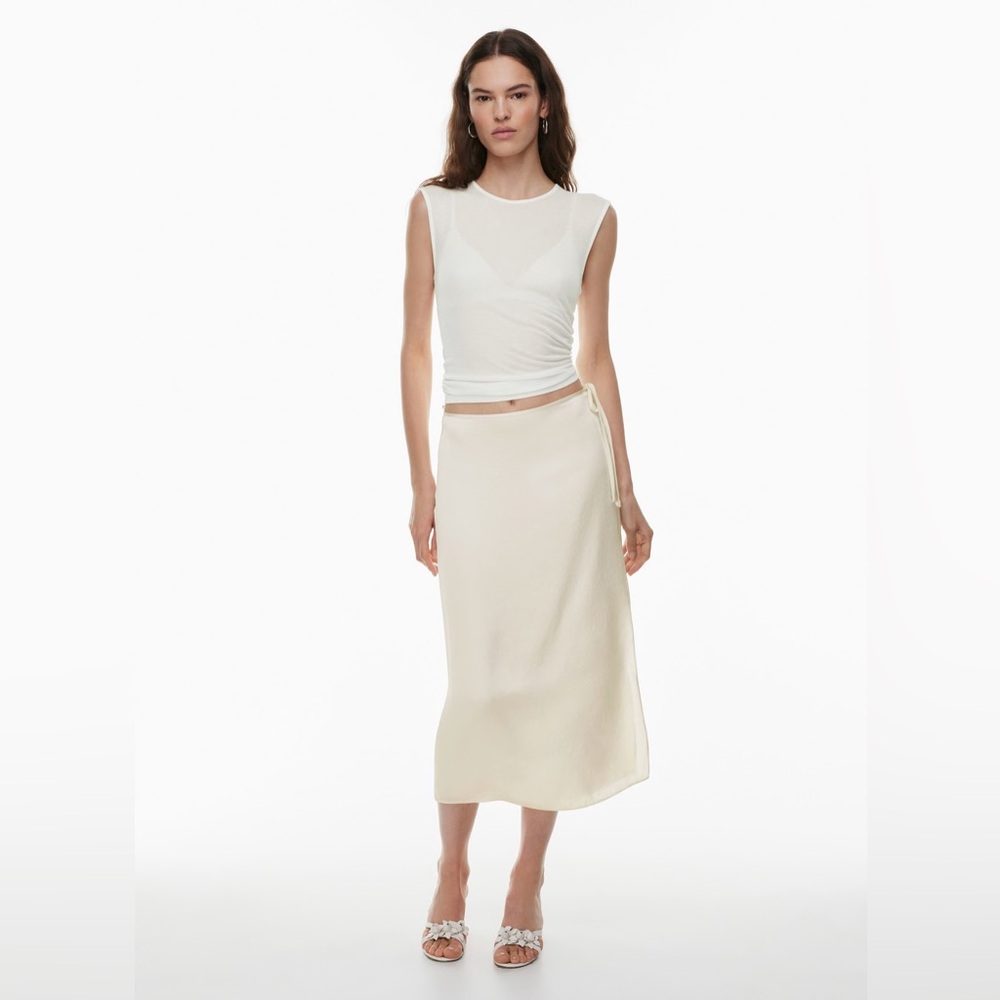 Aritzia Wilfred Elixir Satin Skirt